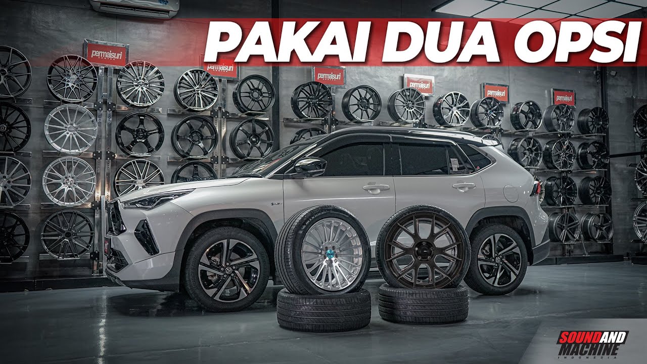 Toyota Yaris Cross Hybrid GR Sport Upgrade Pelek Branded di Permaisuri Ban Jakarta