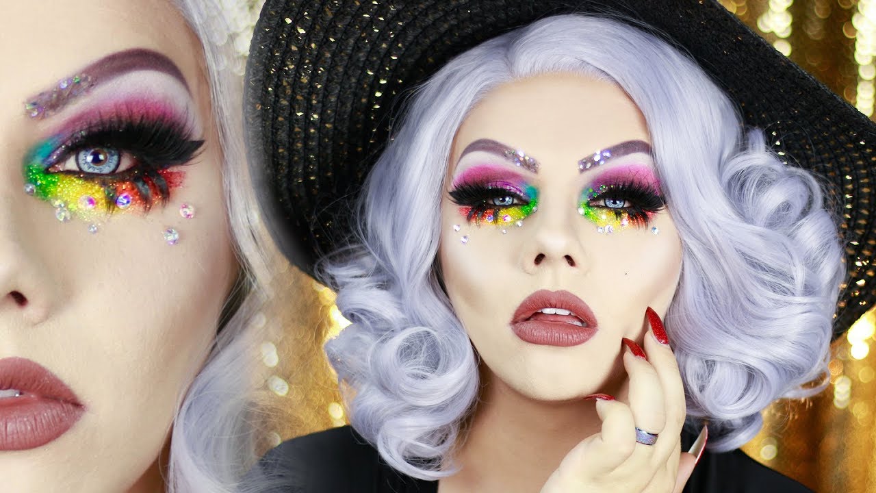 Rainbow Glitter Eyes - Boy to Girl Transformation | Electra Snow