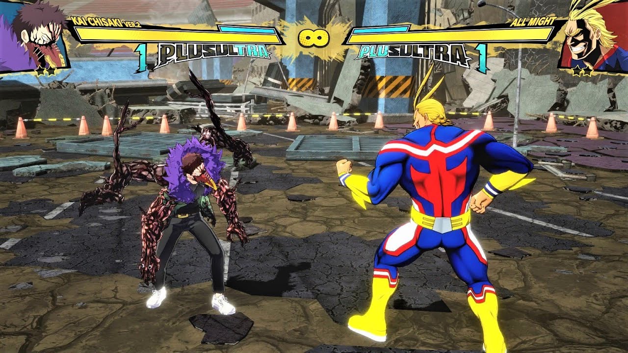 Kai Chisaki Ver. 2 vs All Might (Hardest AI) - My Hero One's Justice 2