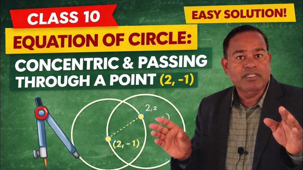 Equation of Circle | Concentric Circles & Passing Through a Point | Class 10 Optional Maths 