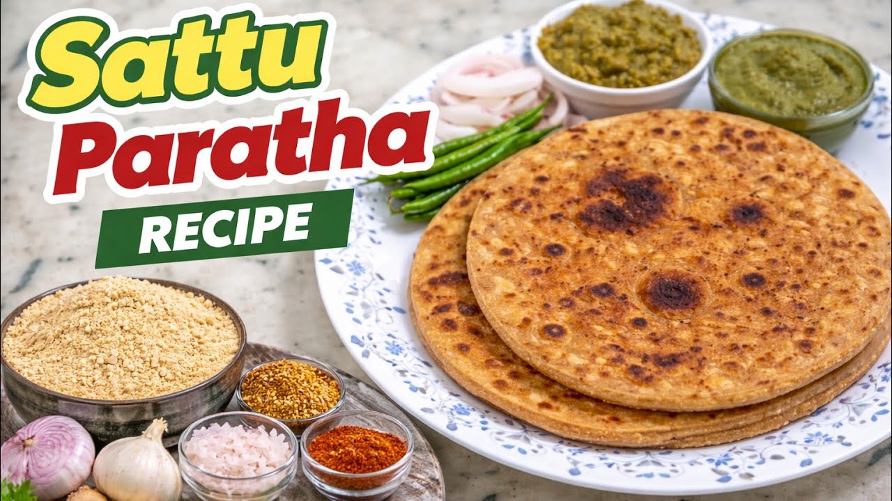 Sattu Ka Paratha Recipe | सत्तू का पराठा 