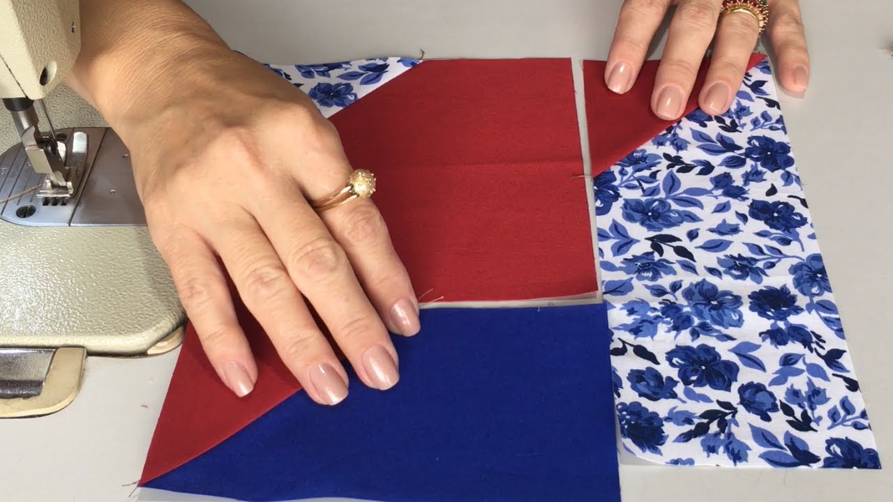 Belíssimo BLOCO de PATCHWORK Fácil de Costurar 😍