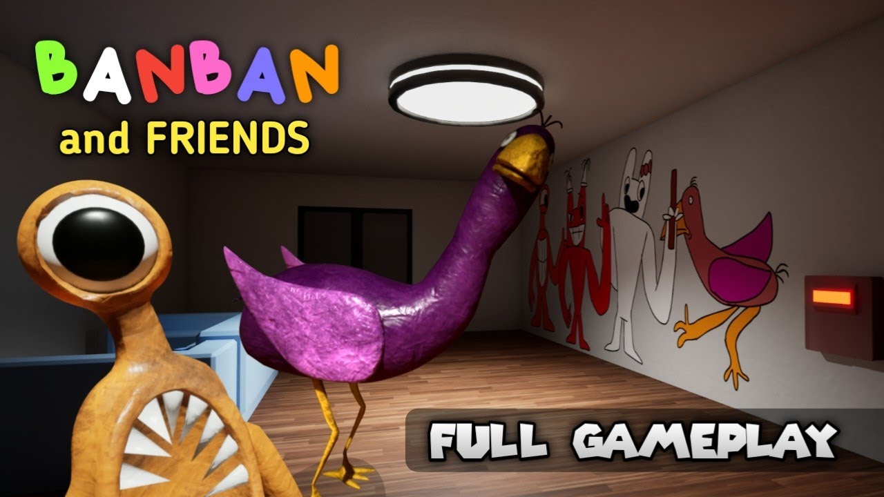 BANBAN AND FRIENDS Chapter 1 - Full Gameplay + Jumpscares (BANBAN FANGAME)