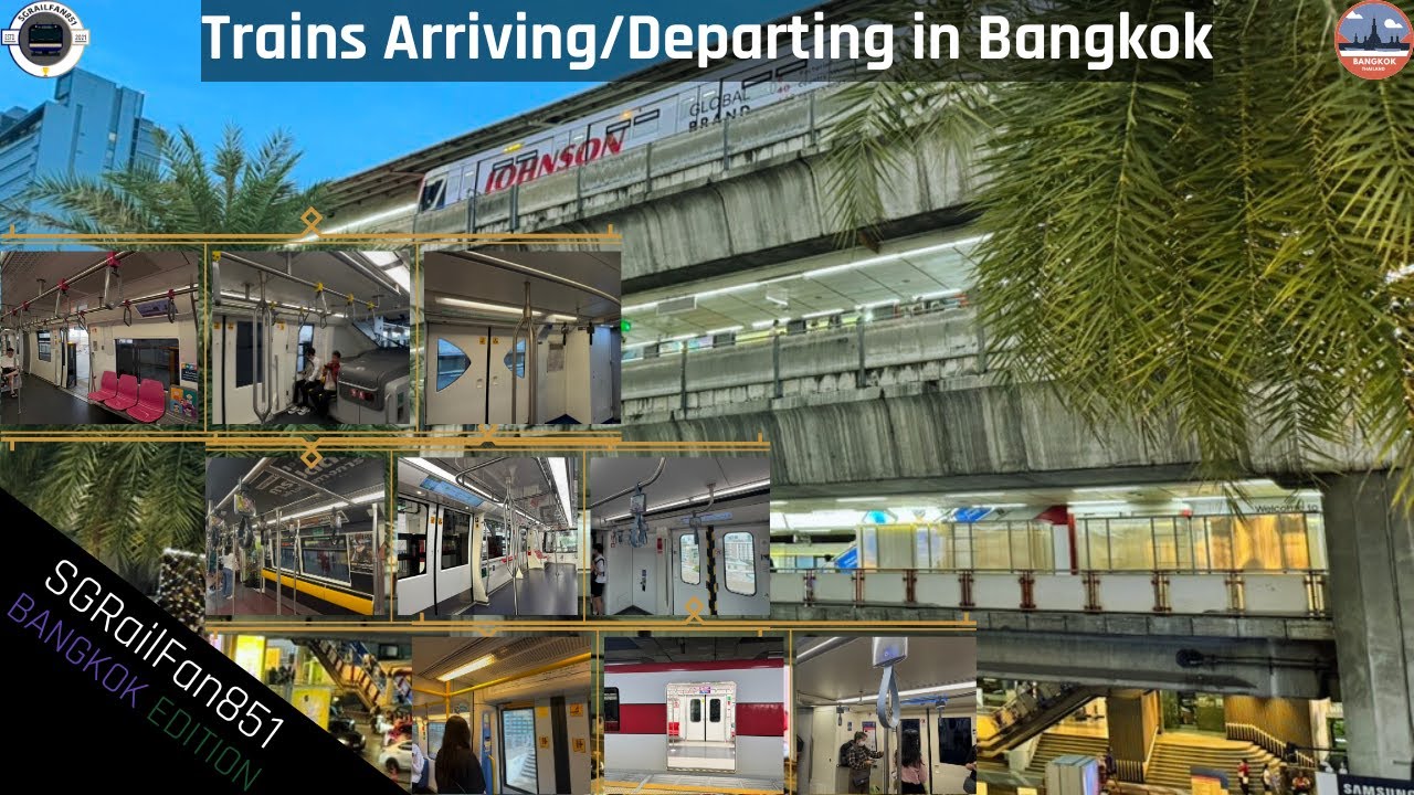 All Lines & Trains Arriving / Departing in Bangkok