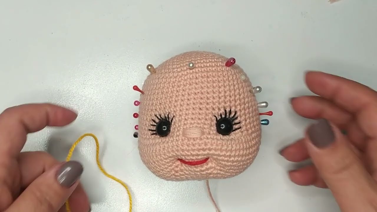 AMİGURUMİ BEBEK SAÇ EKİMİ#amigurumi #amigurumibebek #crochet #pattern