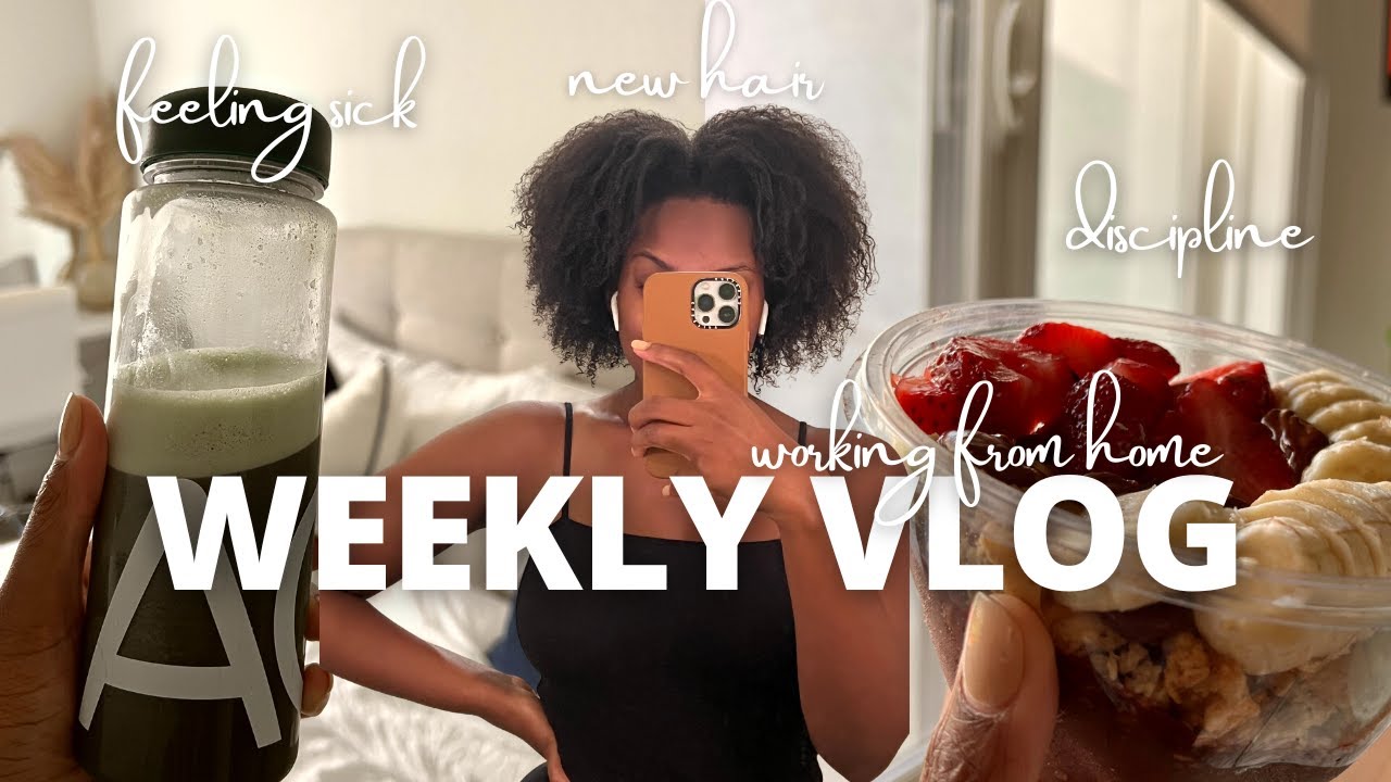 WORK WEEK IN MY LIFE | working while sick + new hair + being disciplined