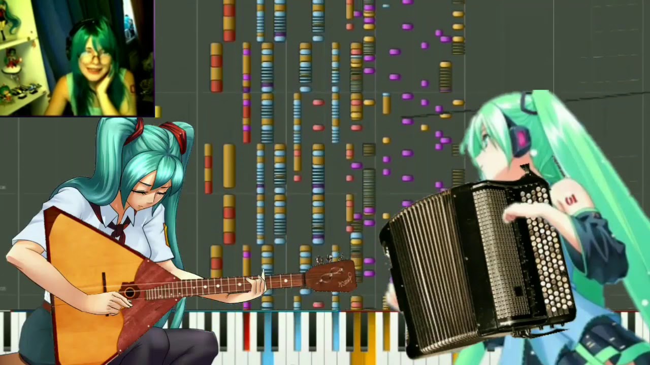 【Saya Scarlet】 ☆ Miku Miku ni shite ageru ☆ [Нарезка] ☆ (feat. Русский народный оркестр)