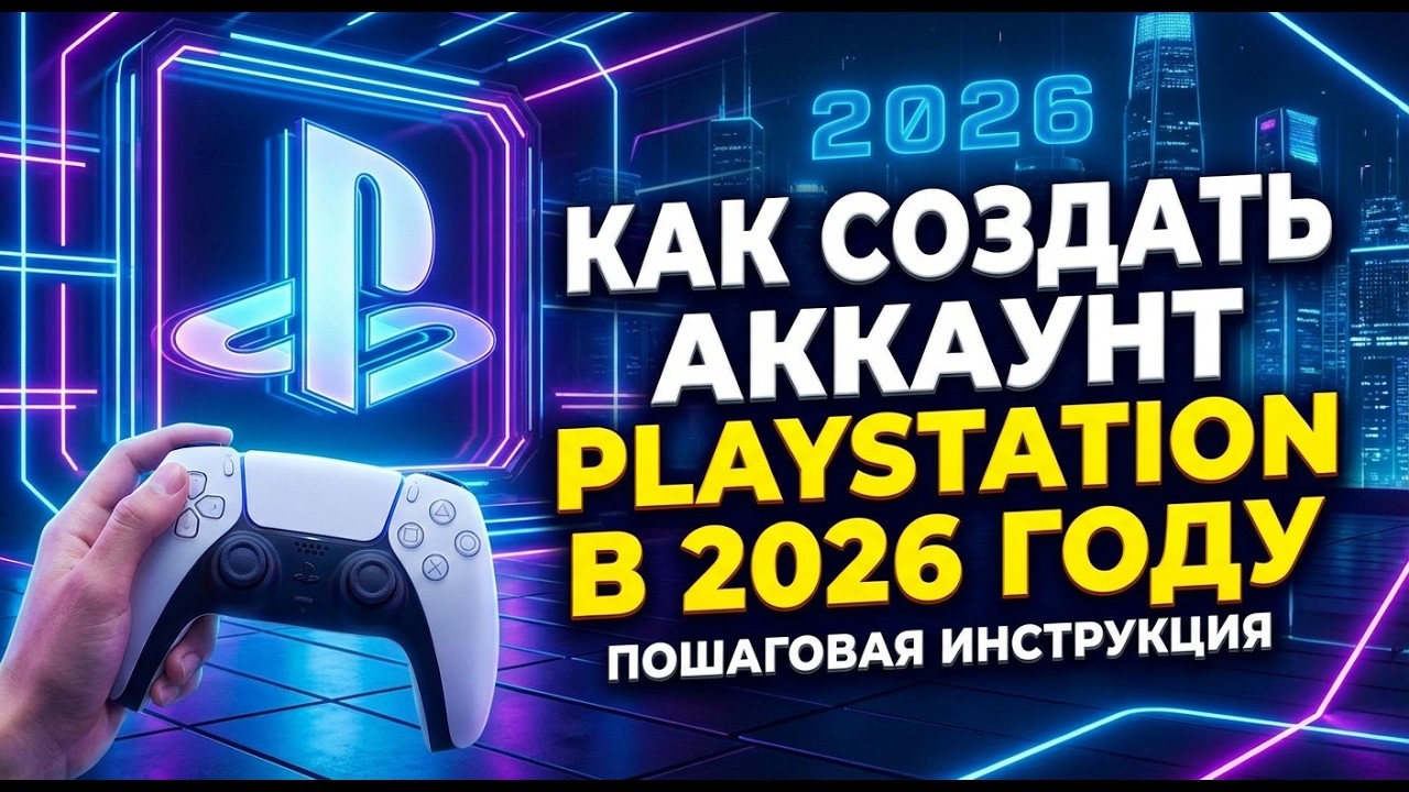 КАК СОЗДАТЬ АККАУНТ PLAYSTATION В 2026 ГОДУ