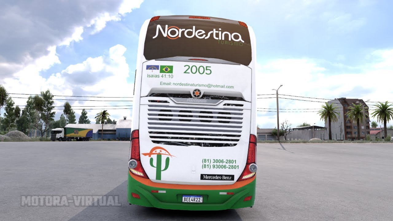 Nordestina Turismo | ETS2 Viagem para Cabedelo - PB | Euro Truck Simulator 2 Onibus |  Mapa EAA 1.55