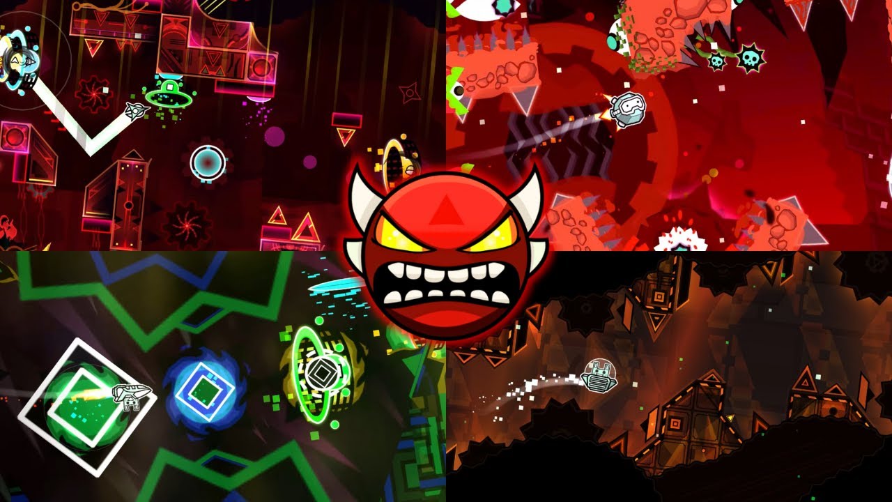 INSANE DEMON COMPILATION - Geometry Dash