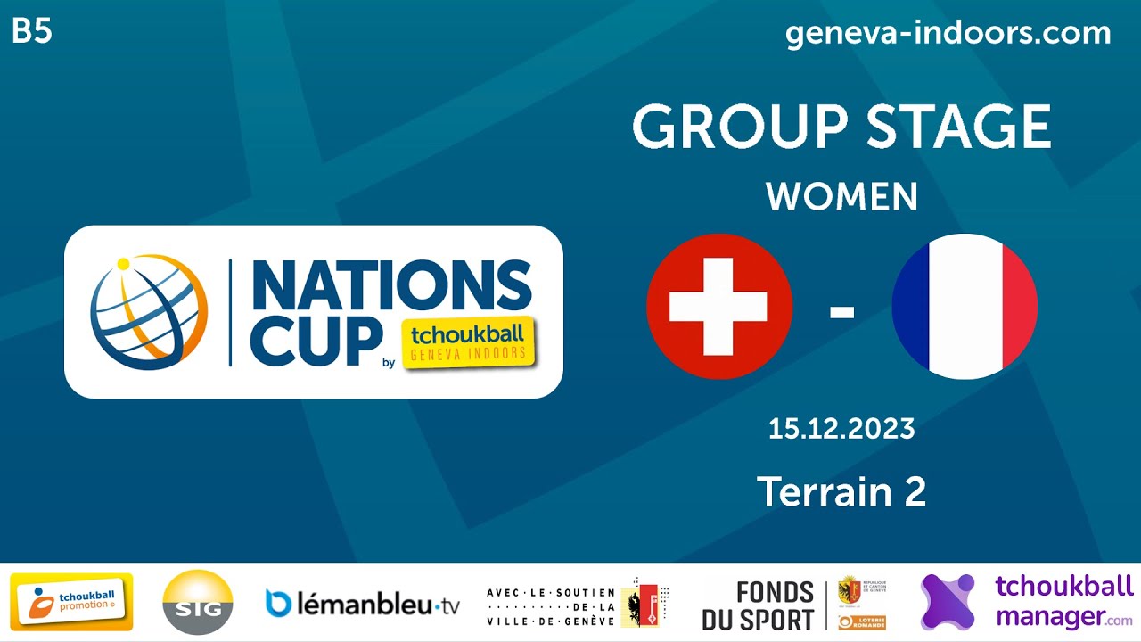 Suisse / France - Phase de groupe Femme - Coupe des Nations Tchoukball 2023 - FR