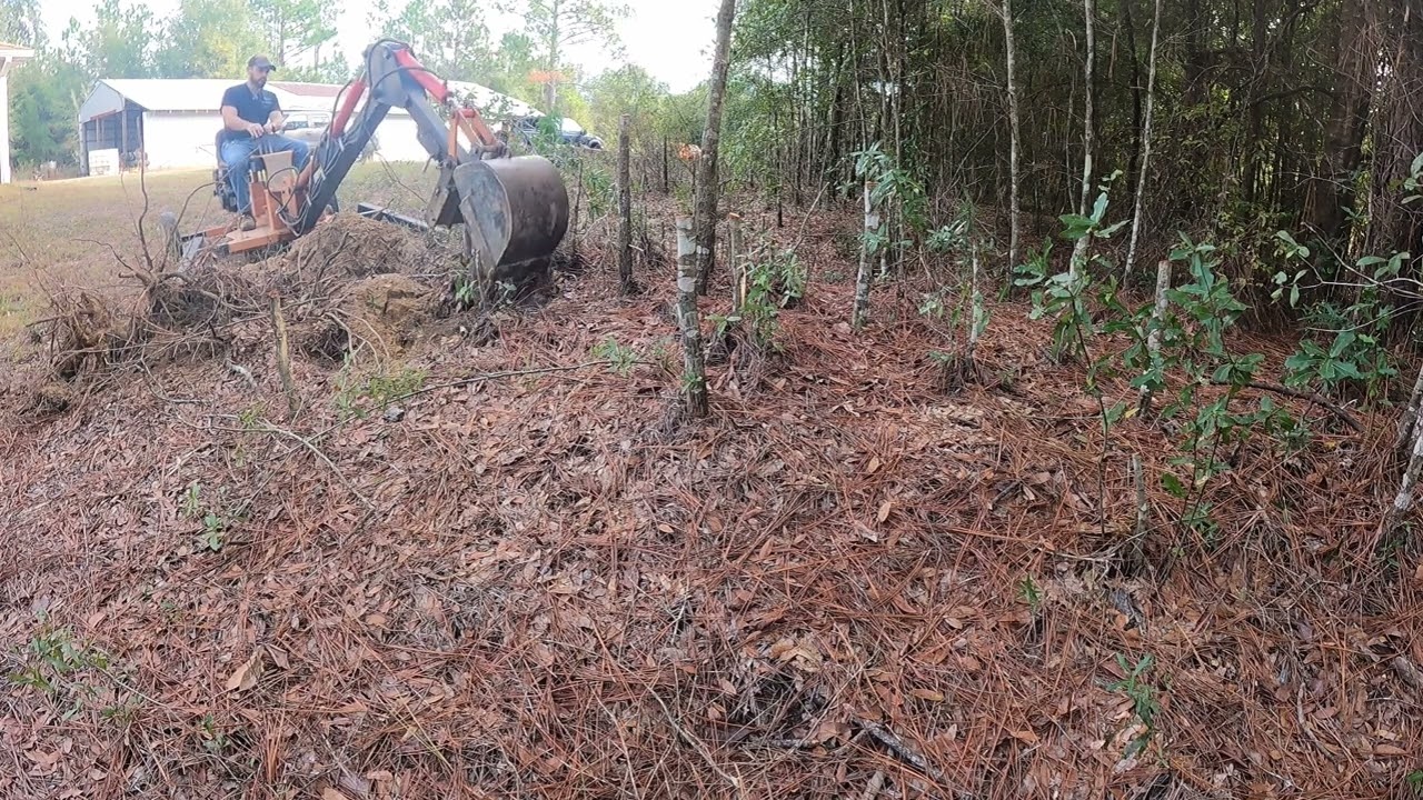 Digging stumps with Harbor Freight trencher
