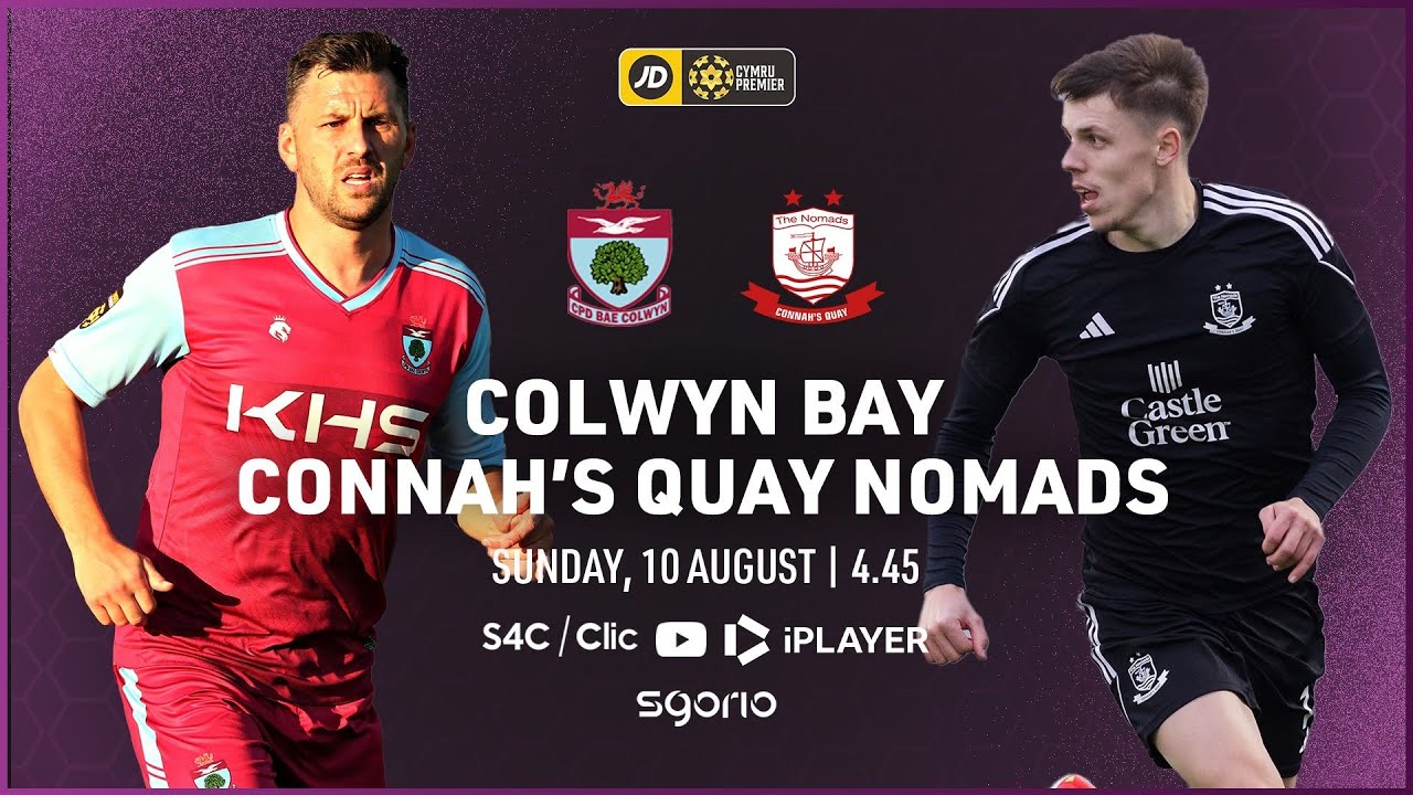 FULL MATCH: Colwyn Bay v Connah's Quay Nomads | JD Cymru Premier | English Language Commentary