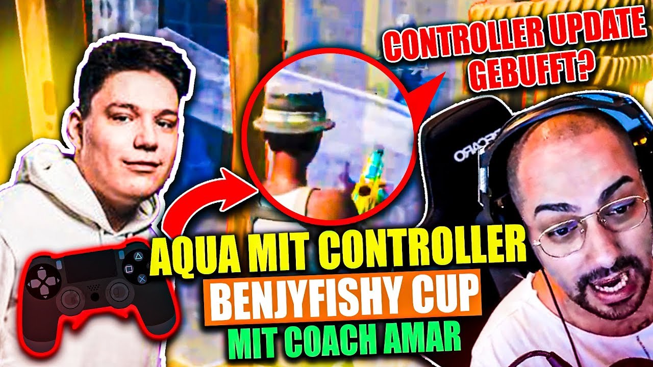 😨😲 AQUA mit CONTROLLER im BENJYFISHY CUP mit COACH AMAR | Controller Update OP? | Runde 1| Amar