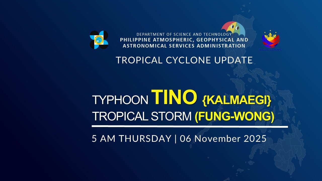 Press Briefing: Typhoon TINO {KALMAEGI} TS (Pre-UWAN) at 5AM | November 06 2025 - Thursday