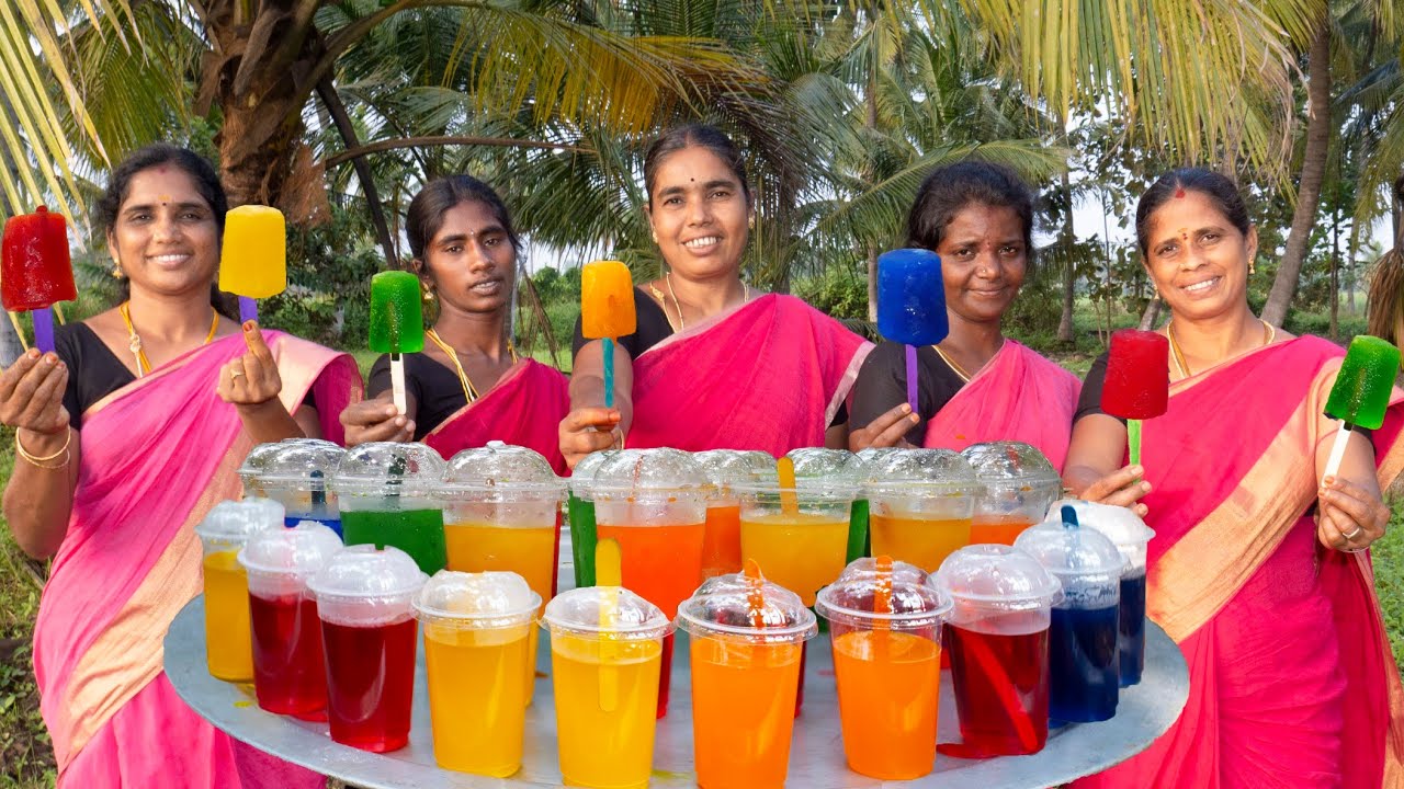 Kuchi Ice Recipe in Tamil |Strawberry ,Blue Berry,Mango ,Orange ,Green Apple |All Flavour Ice Recipe