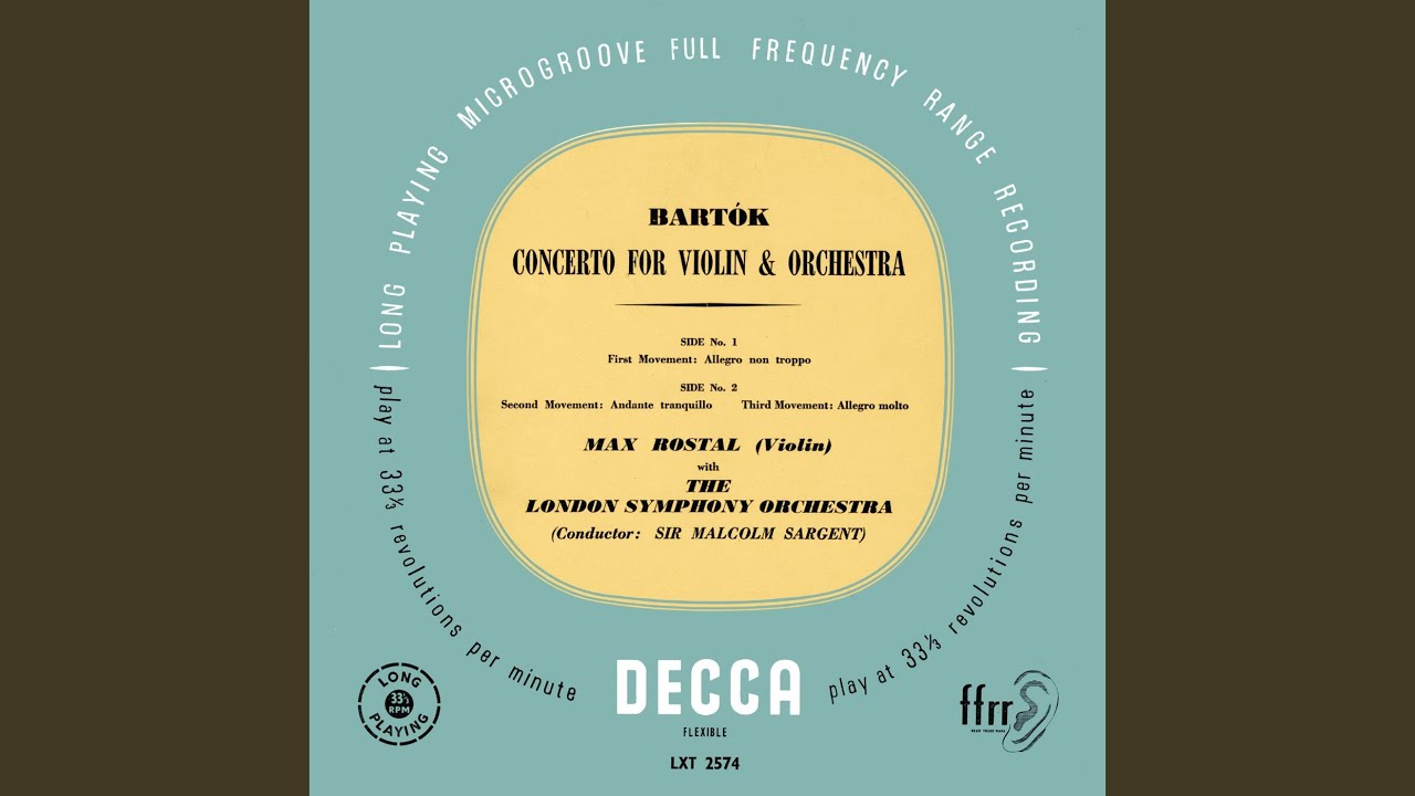 Bartók: Violin Concerto No. 2, Sz. 112: II. Andante tranquillo