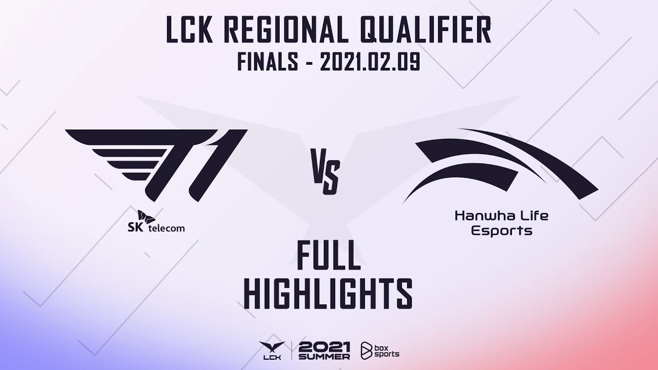 T1 vs HLE Highlights ALL GAMES Finals 2021 LCK Regional Qualifier | T1 vs Hanwha Life Esports