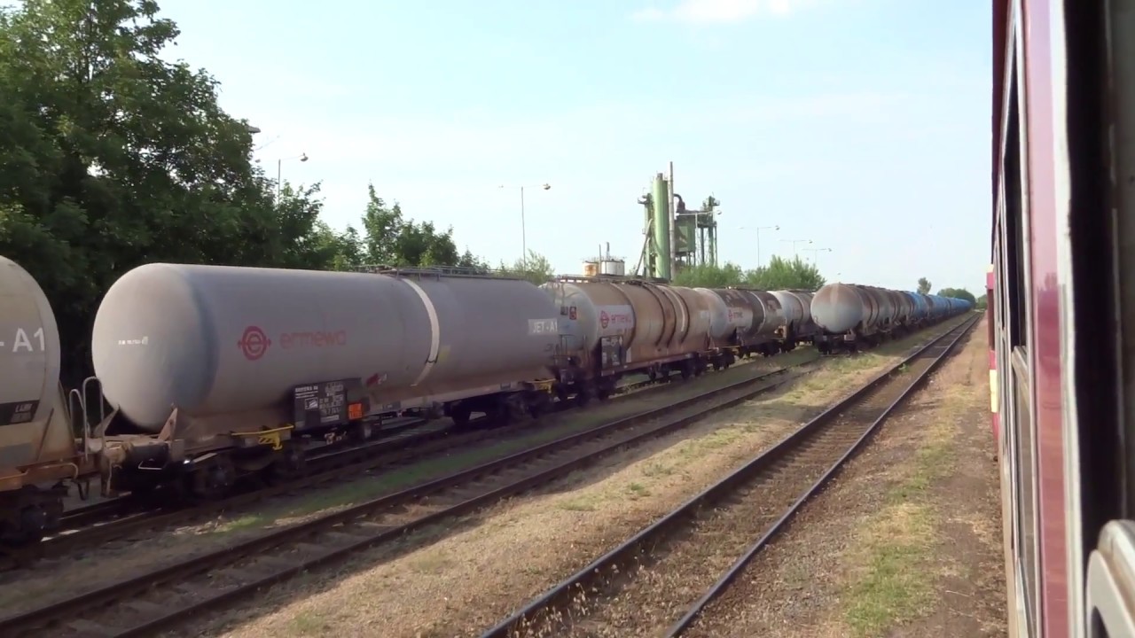Trať 121 Hostivice - Stredokluky - Pohled z okna vlaku (May 2018)