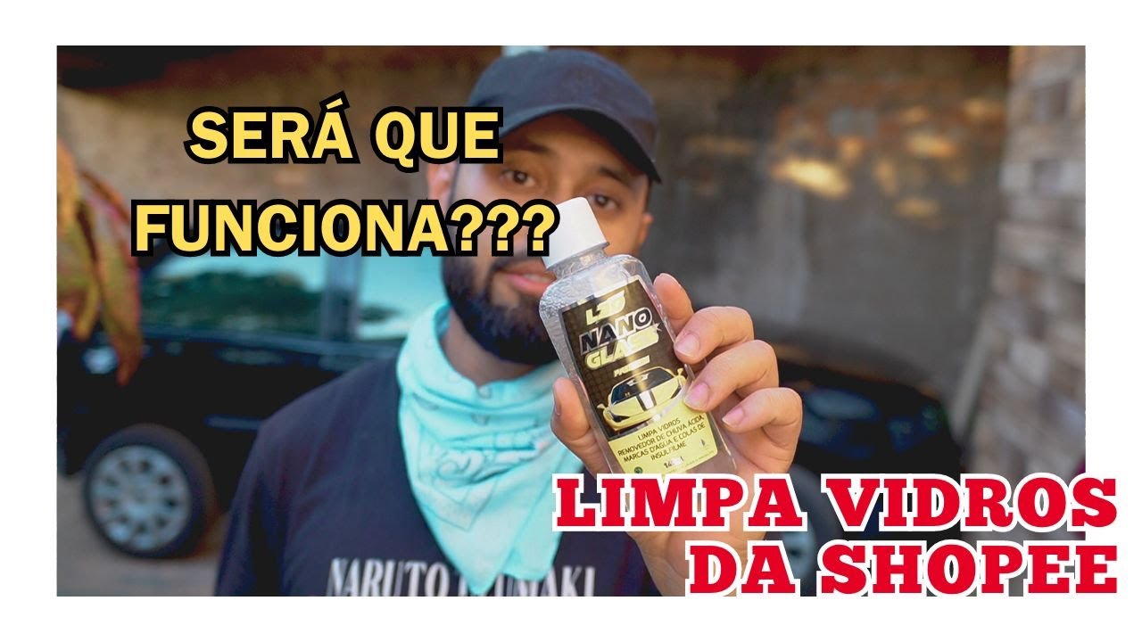 Como Limpar Vidros de Carro e remover chuva acida com L3D - Produto da Shopee Testado!