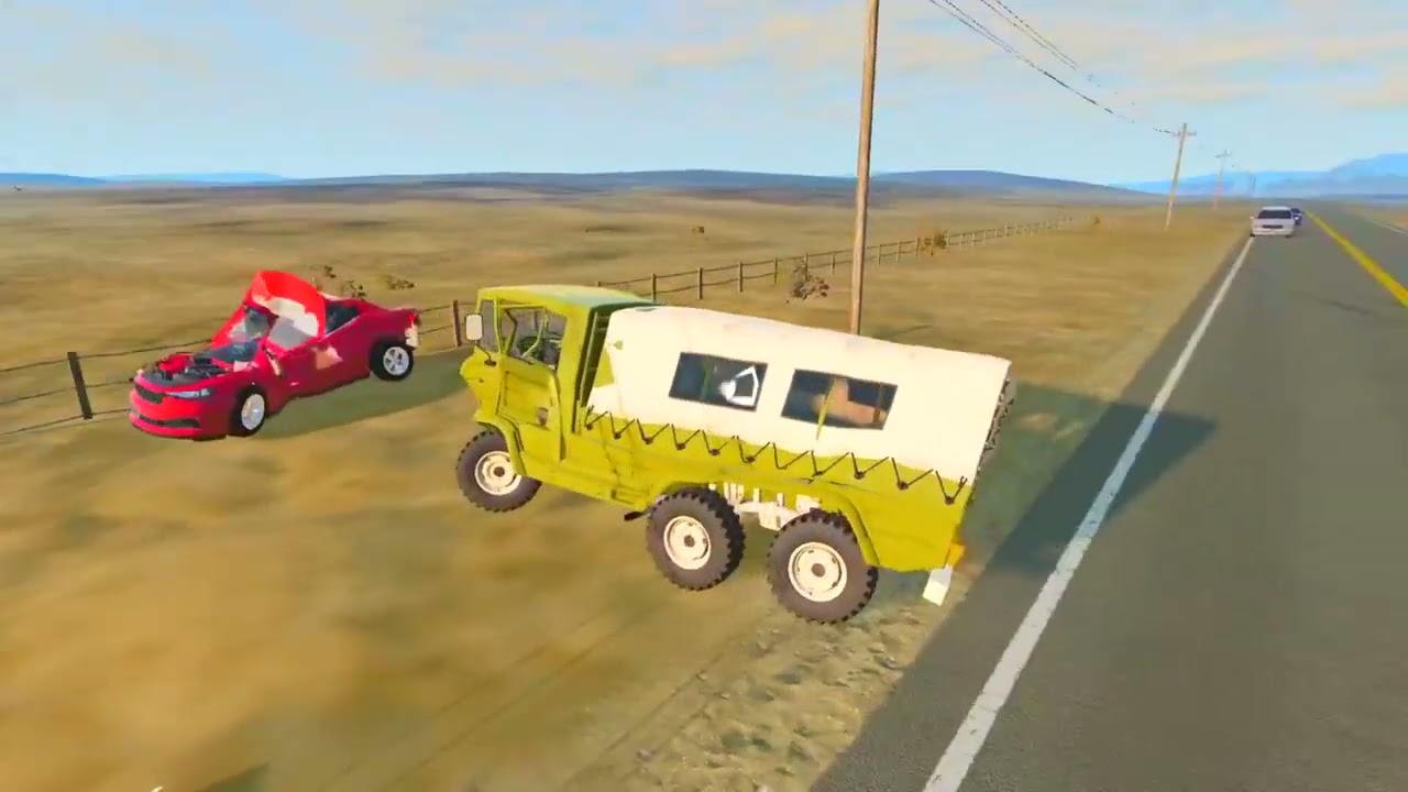 🚚BeamNGDrive What Happens If You Crash Every Truck Off a Cliff? 🚛💥⛰️