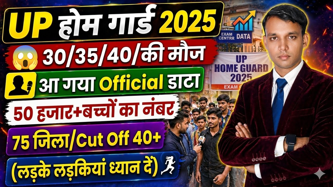 UP Home Guard 25-26-27 April😱😱Normalisation Male Female Cut Off & Safe Score (75 District) 2025