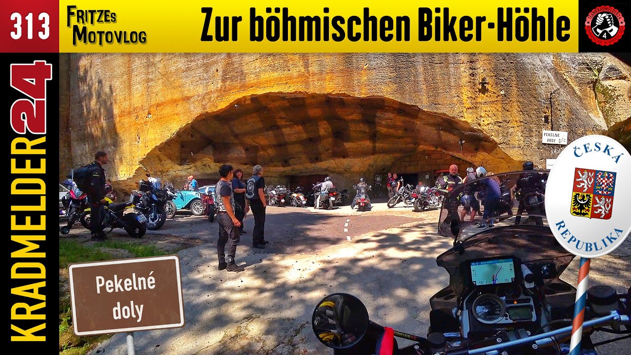 Zur böhmischen #Bikerhöhle ✫ Pekelné Doly Böhmische Schweiz 🔘 MV313