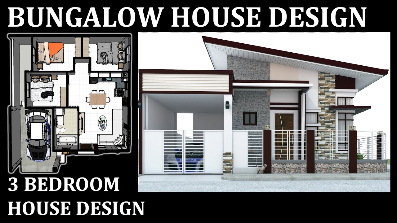 Small House Design | Modern House Design | Bungalow House | 3 Bedroom