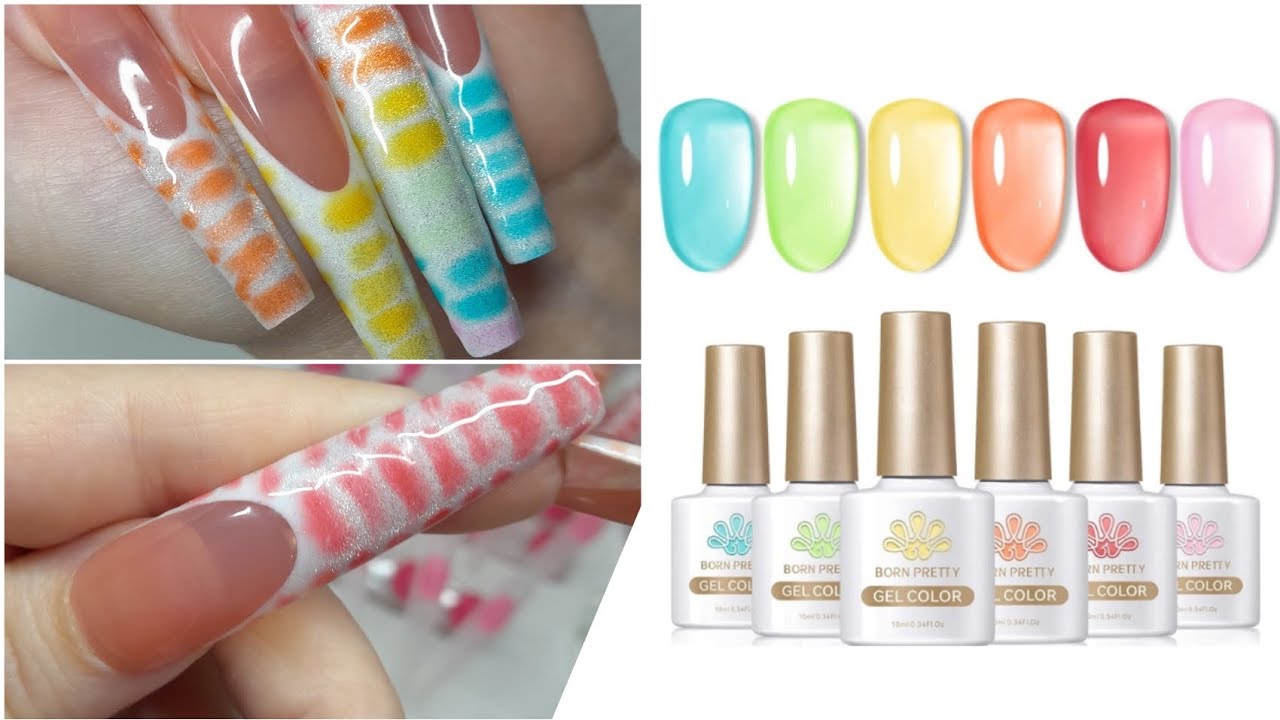 ♡ BORN PRETTY Sea Glass Jelly Polish Review ♡ Easy Cat Eye Croc Print Nail Design ♡
