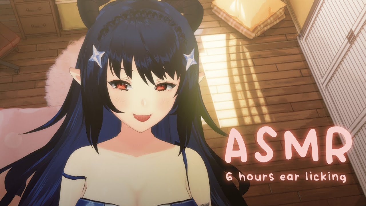 [耳舐めASMR/ 3Dio] Get comfy with me endurance ear licking ♡ Soft Whipers/ Ear licking/ 舔耳朵 #VTuber