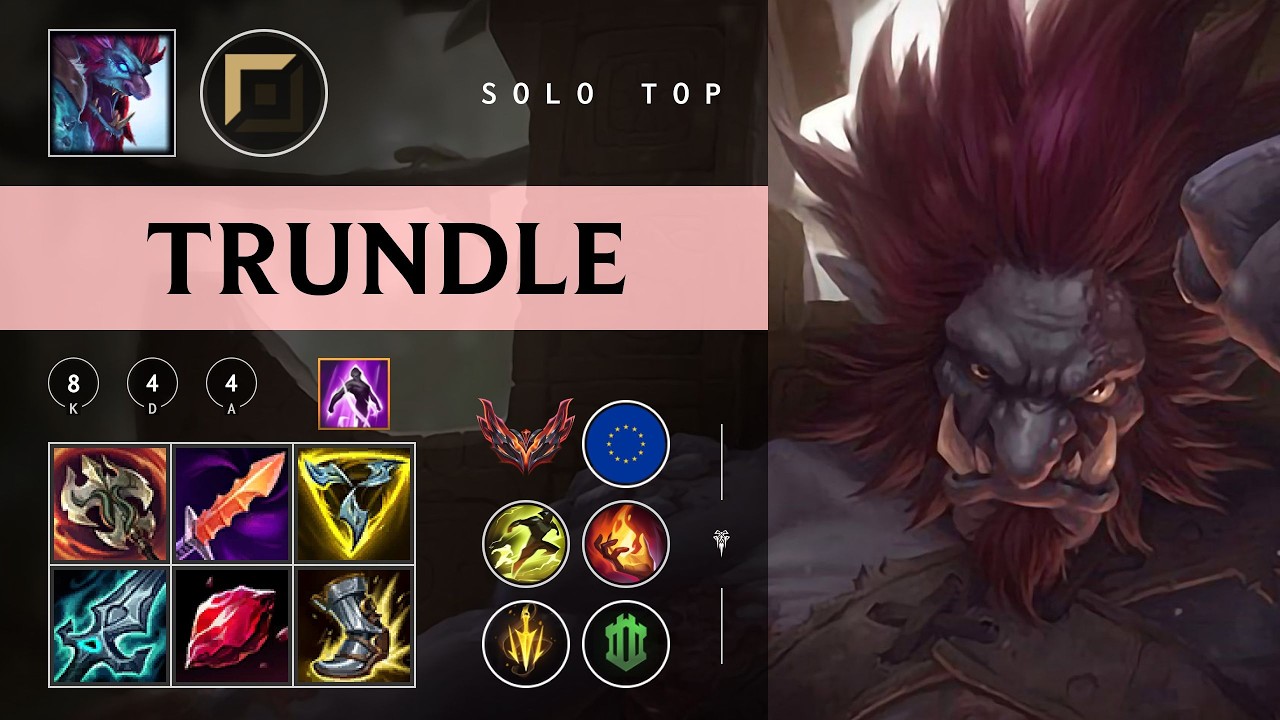 Trundle Top vs Akali - EUW Grandmaster Patch 26.04