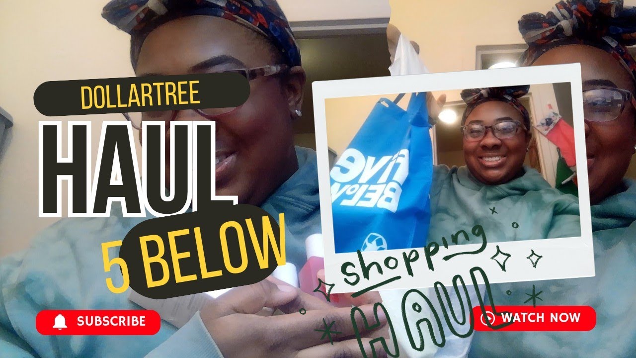 DollarTree and 5 Below Haul #dollartreefinds #dollartree #5below 
