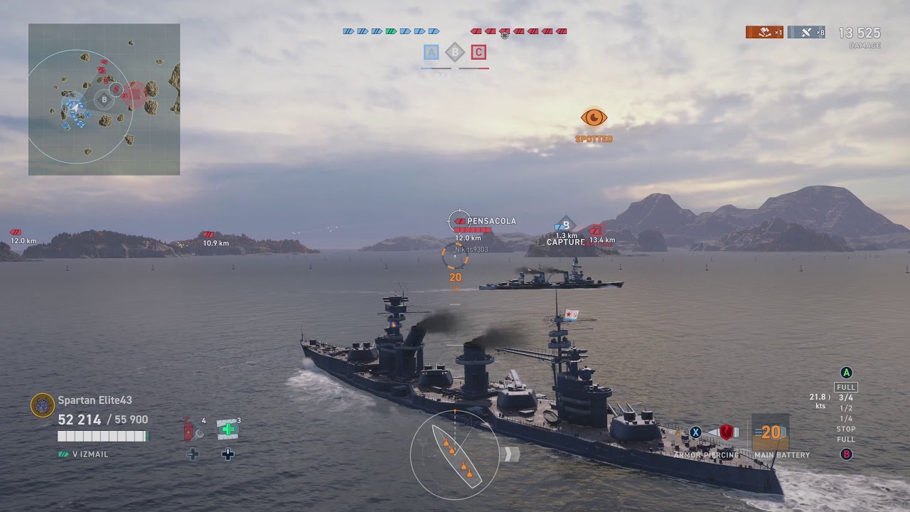Meet The Izmail! Tier 5 Russian Battleship (World of Warships Legends Xbox One X) 4k