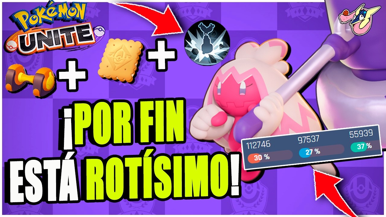 ¡TINKATON POR FIN es VIABLE en POKEMON UNITE / MEJOR BUILD!