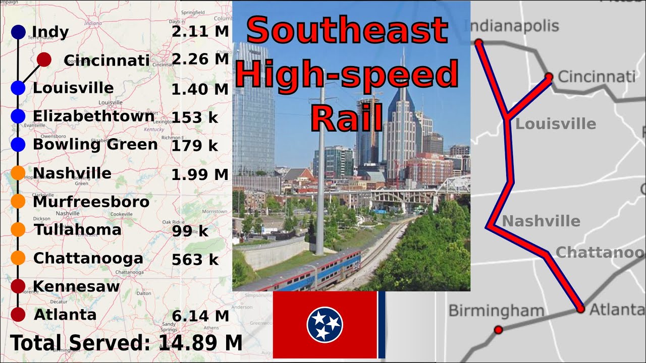 Southeast high speed rail? Atlanta to Nashville and beyond!