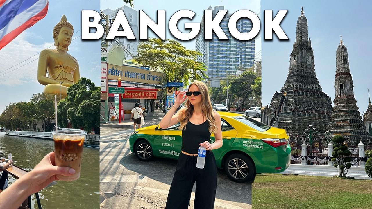 World's most CHAOTIC city! First impressions of Bangkok Thailand 🇹🇭 China town, cafes & Thai food