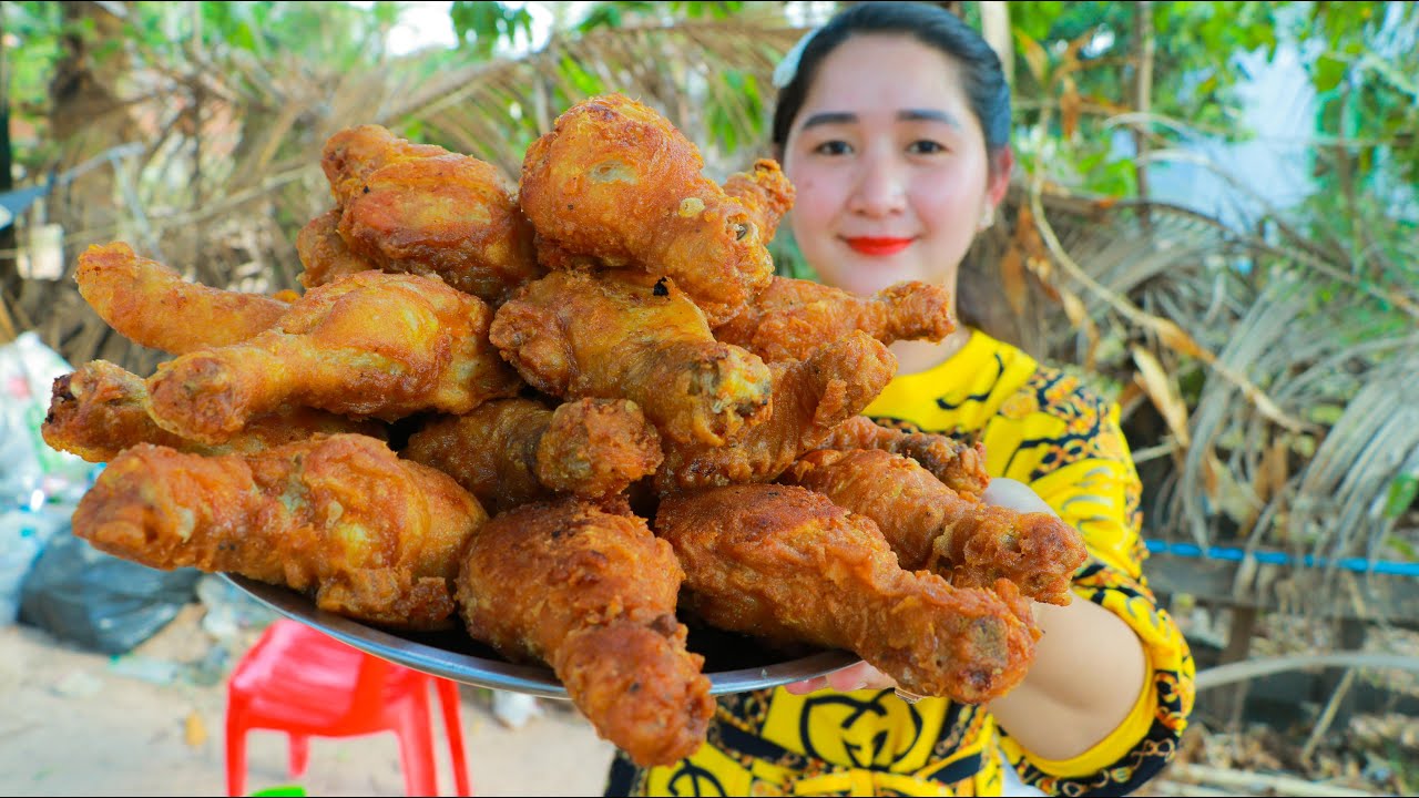 Spicy Crispy Shaking Drumstick Cooking - Cooking With Sros