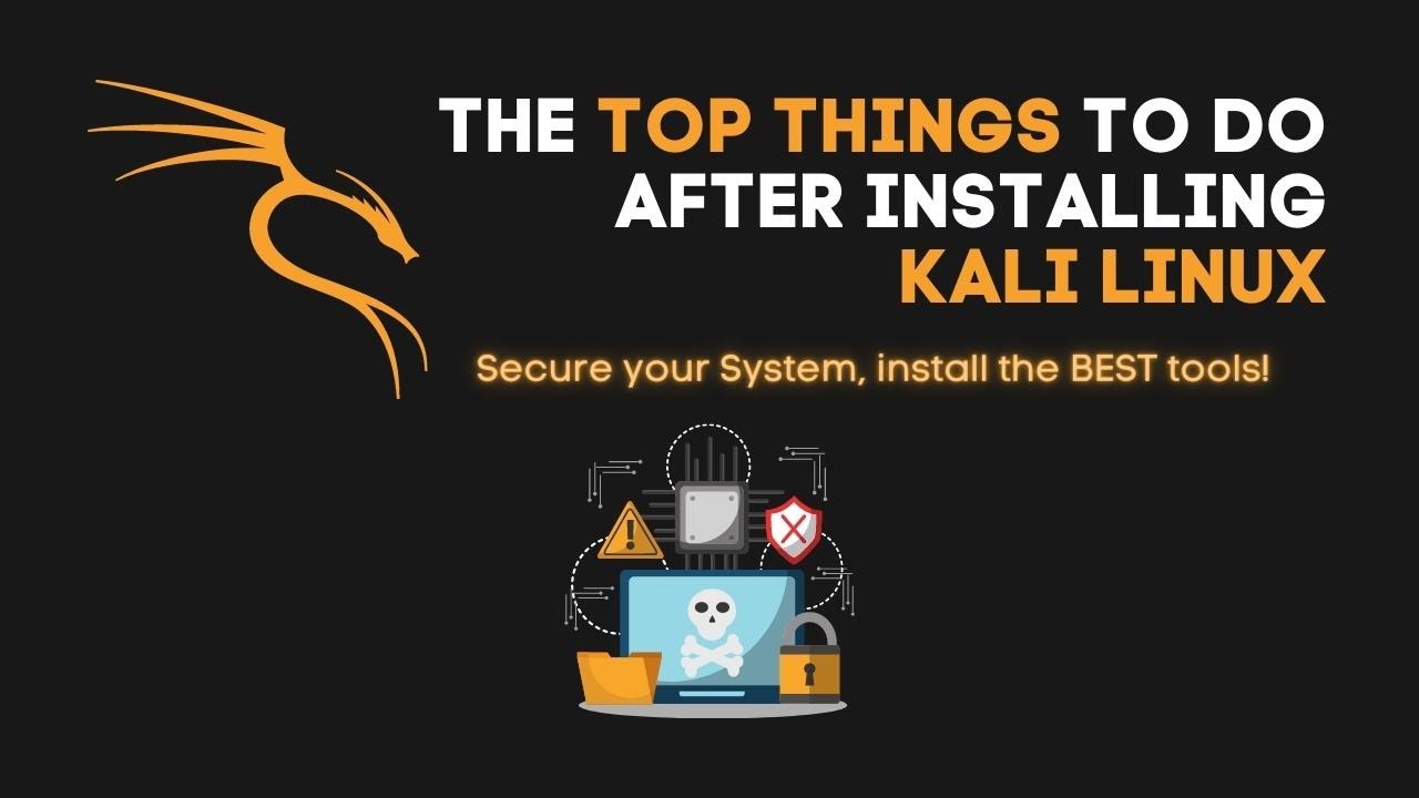 Что нужно сделать после установки Kali Linux в 2023 году!
