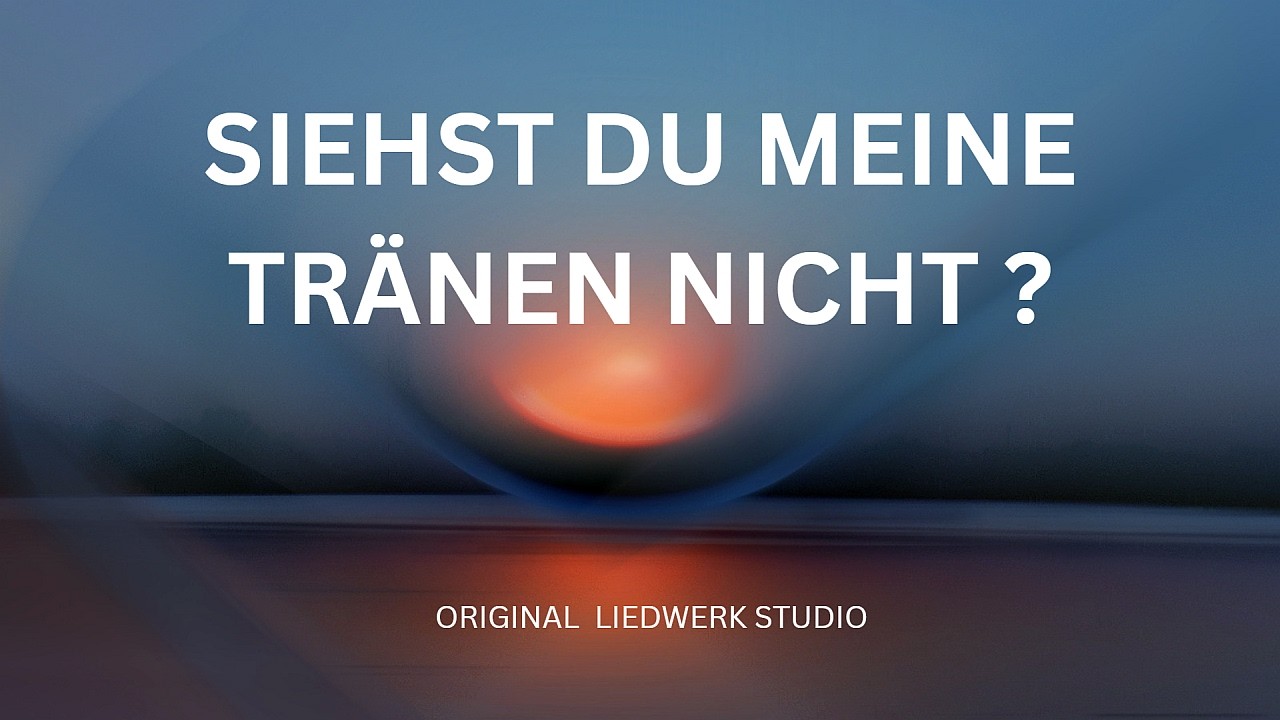 Siehst du meine Tränen nicht? – Lied für Herz und Seele Deutsch 2025 | Deutscher Schlager
