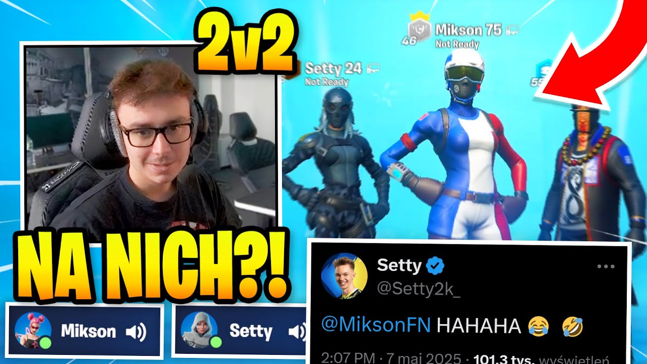 😨 SETTY I MIKSON *TRAFILI NA SIEBIE* PODCZAS GRANIA 2v2 TOKENÓW! ~ KULARZ SZOTY