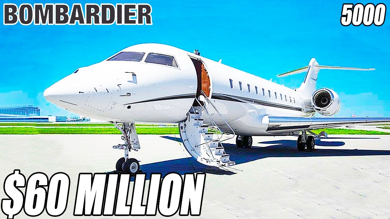 Внутри Bombardier Global 5000 стоимостью 60 миллионов долларов