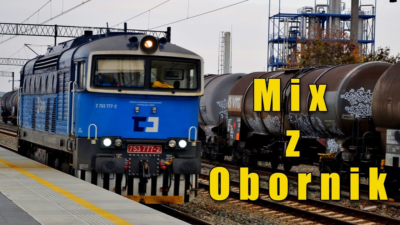 Jesienny mix pociągów w Obornikach