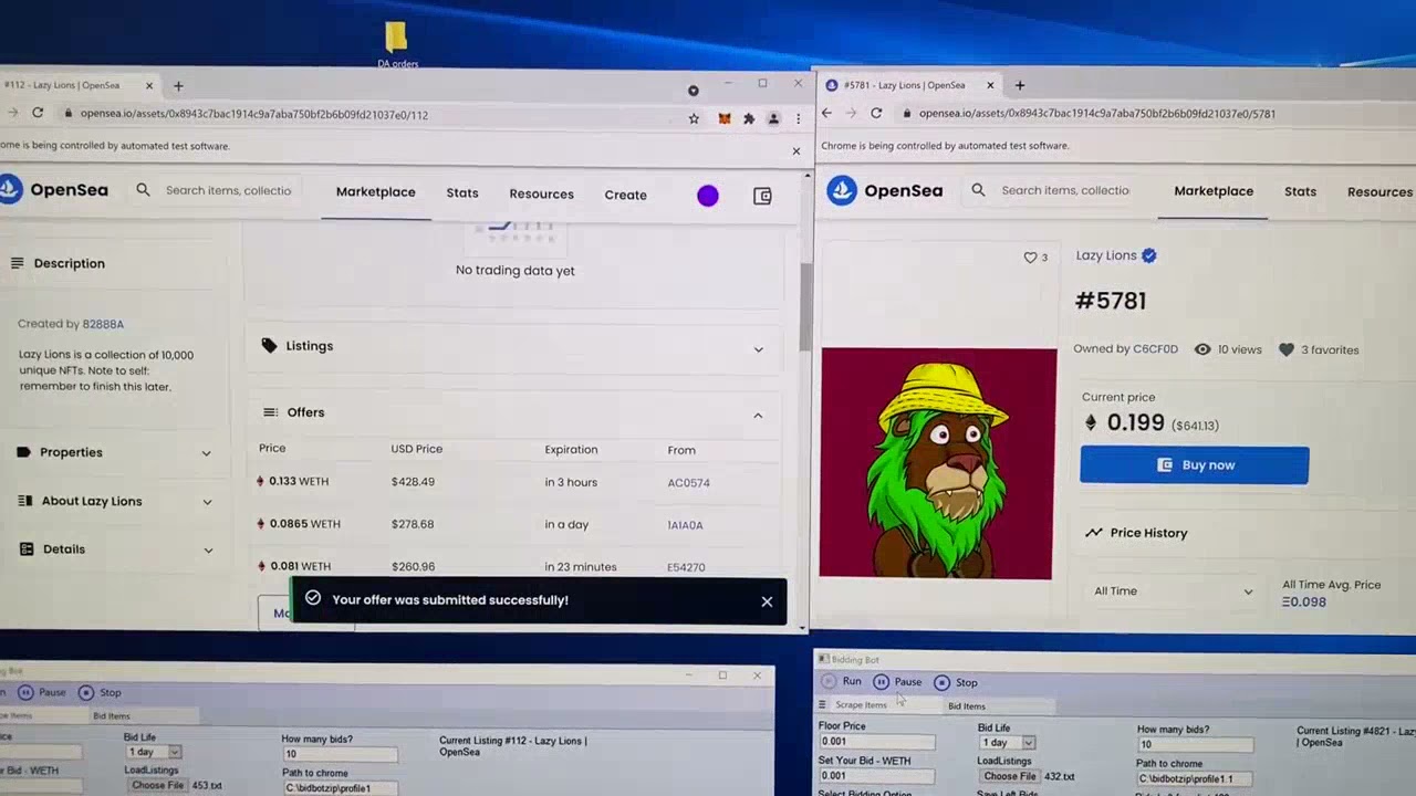 Free BOT | NFT Opensea bidding bot | Download