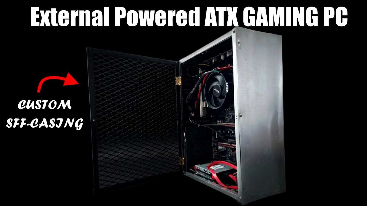 The Ultimate Impossible Build: External DC Powered Full ATX Board in  Custom build Portable SFF Case