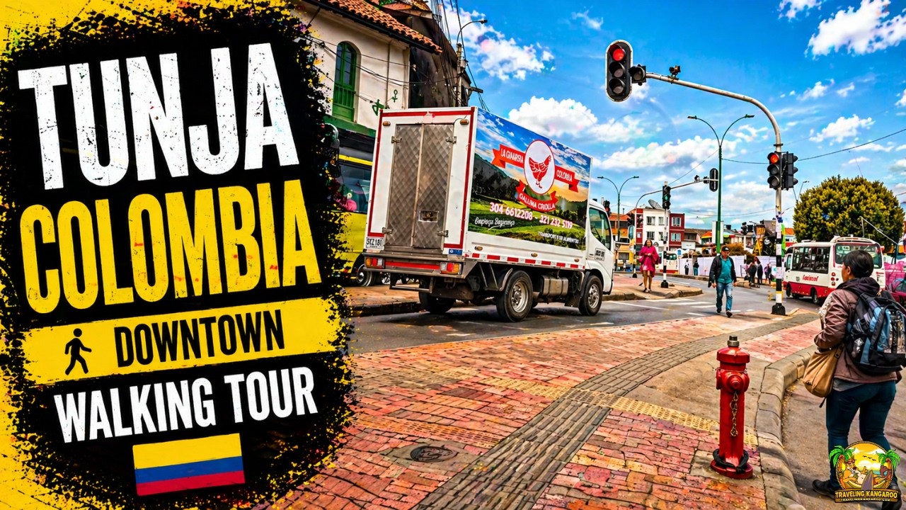 Tunja Colombia Downtown Walking Tour | Explore The Historic Colonial Streets In 4K 🇨🇴