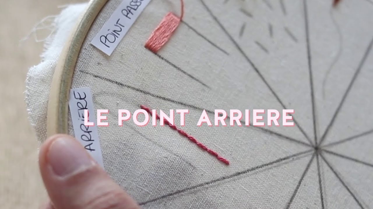 TUTO BRODERIE: Le point arrière