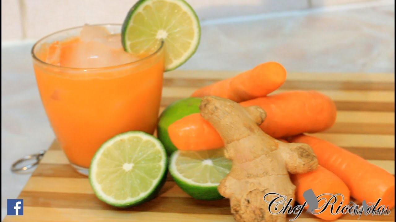 Carrot Juice With Ginger And Lime | Recipes By Chef Ricardo
