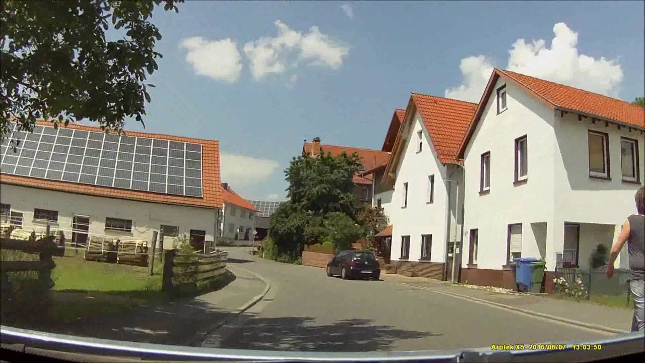 Ortsdurchfahrt im Odenwald/ERB: Dorf-Erbach (SO rein, Nord raus)