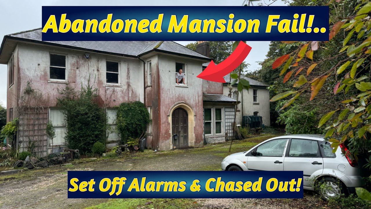 We Set Off Alarms & Got Chased Off At This Abandoned mansion!…