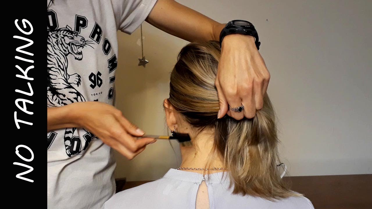 Relaxing hair brushing with pleasant tingles [ASMR] no talking